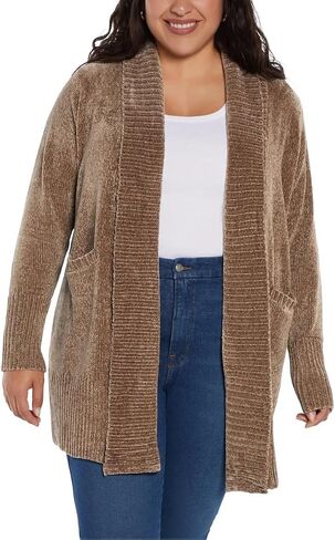 Orvis Womens Cardigan Sweater Chenille Pockets Soft Open-Front Midweight in Kuwait