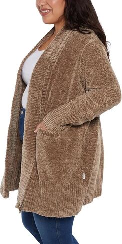 Orvis Womens Cardigan Sweater Chenille Pockets Soft Open-Front Midweight in Kuwait
