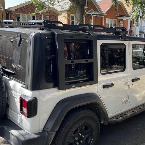 Roof Rack fit for Jeep Wrangler JL 2018-2025 4 Door w/Double Ladders Roof Rack Cargo Basket Luggage Carrier Heavy Duty Steel Cargo Storage Carrier (You Will get 2 Packages) in Saudi Arabia