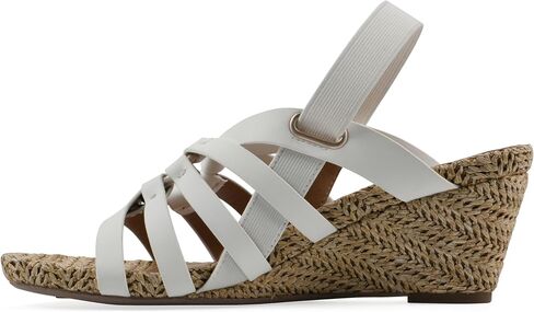 WHITE MOUNTAIN Women's Ataps Strappy Sling-Back Wedge Sandal in Saudi Arabia