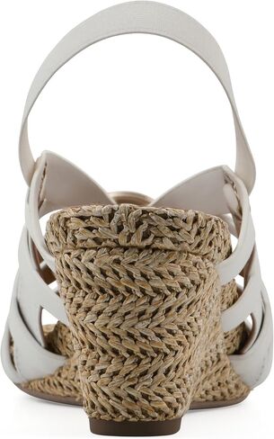 WHITE MOUNTAIN Women's Ataps Strappy Sling-Back Wedge Sandal in Saudi Arabia