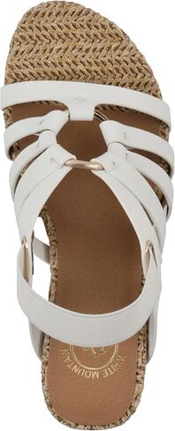 WHITE MOUNTAIN Women's Ataps Strappy Sling-Back Wedge Sandal in Saudi Arabia