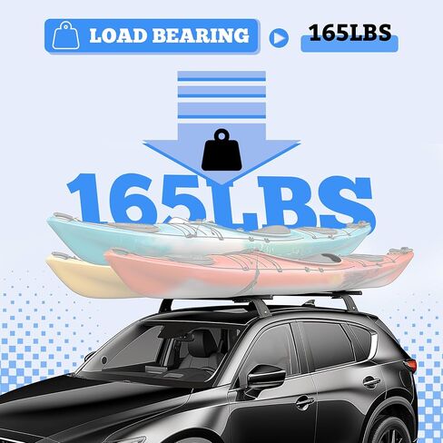 KUAFU Roof Rack Cross Bar Compatible with 2017-2025 Mazda CX-5 Cross Rails Cargo Rack Luggage Carrier Accessories Black in Saudi Arabia