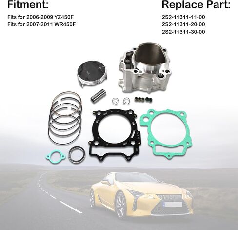 Cylinder Piston Top End Gasket Kit OE 2S2-11311-11-00 Fit for 2006-2009 YZ450F for 2007-2011 WR450F in Saudi Arabia