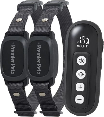Dog Static Collar - 1000ft Dog Training Collar 2-Dog Bundle with Remote Dogs - Rechargeable Waterproof with 3 Training Modes - Tone Vibration & 16 Levels of Safe Static in Kuwait