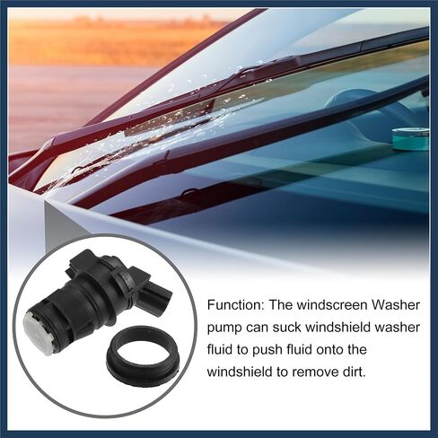 Windshield Washer Pump No.05139113AA - Car Windshield Washer Pump Motor Replacement - for Chrysler 300 2005-2023 Plastic Black - 1 Pc Replace Parts Stylish Design in Saudi Arabia