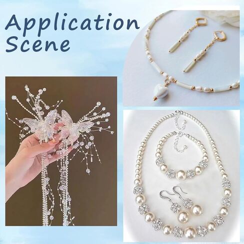 1 Box 1242Pcs Crimp Beads Supplies Jewelry Making Kits Bead Knot Covers Include Wire Guardian Crimp Covers Tubes Clasps Closures Jump Rings Findings for DIY Necklace Bracelet Beading Crafting in Saudi Arabia