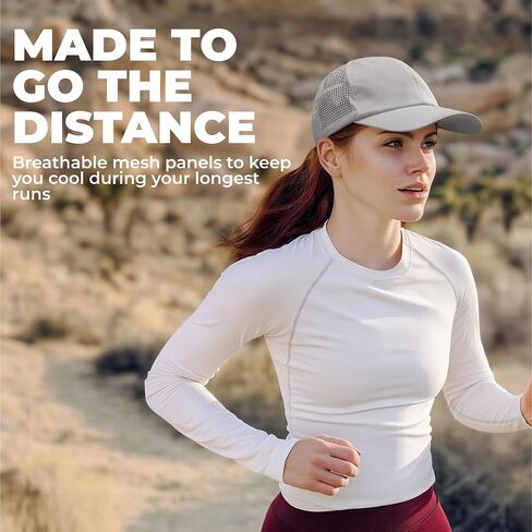 Tough Headwear Baseball Running Cap - Lightweight Quick-Drying Athletic Hat for Men & Women - Sweat-Wicking in Saudi Arabia