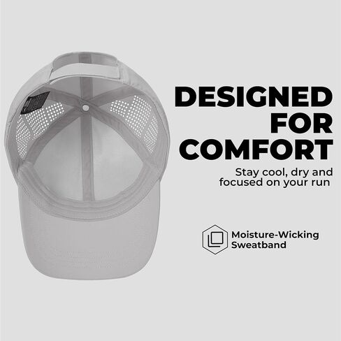 Tough Headwear Baseball Running Cap - Lightweight Quick-Drying Athletic Hat for Men & Women - Sweat-Wicking in Saudi Arabia