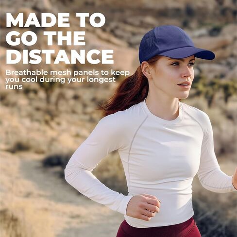 Tough Headwear Baseball Running Cap - Lightweight Quick-Drying Athletic Hat for Men & Women - Sweat-Wicking in Saudi Arabia