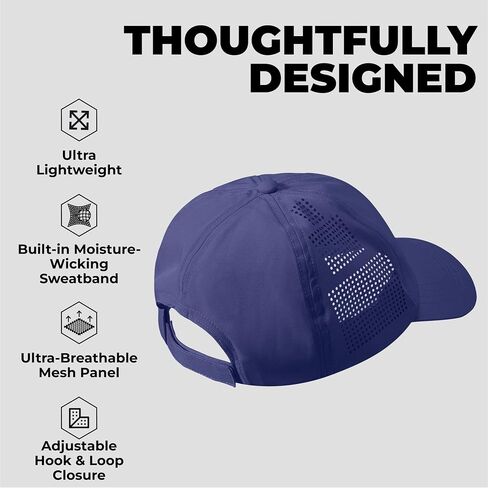 Tough Headwear Baseball Running Cap - Lightweight Quick-Drying Athletic Hat for Men & Women - Sweat-Wicking in Saudi Arabia