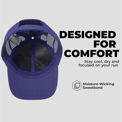 Tough Headwear Baseball Running Cap - Lightweight Quick-Drying Athletic Hat for Men & Women - Sweat-Wicking in Saudi Arabia