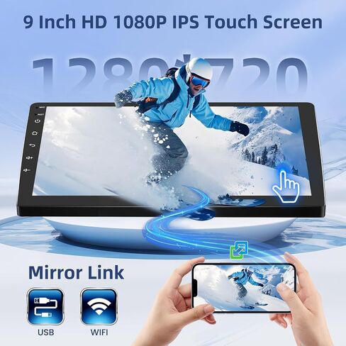 Hikity Android Car Stereo for Toyota Yaris 2008-2011 Radio 2+64GB 9 بوصة تعمل باللمس راديو السيارة اللاسلكي Carplay Android Auto دعم GPS Navigation WiFi Bluetooth FM EQ كاميرا احتياطية in Kuwait