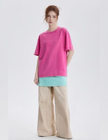 PEHMEA 3 Pcs Women's Oversized T-Shirts Cotton Short Sleeve Vintage Washed Baggy Boyfriend Streetwear Summer Tops in Kuwait