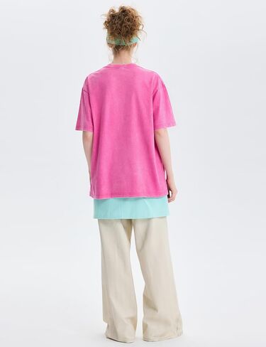 PEHMEA 3 Pcs Women's Oversized T-Shirts Cotton Short Sleeve Vintage Washed Baggy Boyfriend Streetwear Summer Tops in Kuwait