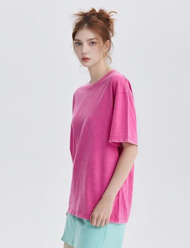 PEHMEA 3 Pcs Women's Oversized T-Shirts Cotton Short Sleeve Vintage Washed Baggy Boyfriend Streetwear Summer Tops in Kuwait