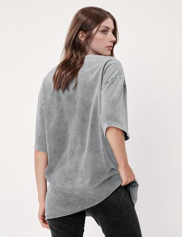 PEHMEA 3 Pcs Women's Oversized T-Shirts Cotton Short Sleeve Vintage Washed Baggy Boyfriend Streetwear Summer Tops in Kuwait