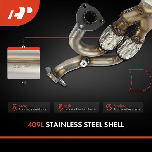A-Premium Front and Rear 3-PC Catalytic Converter Kit Direct-Fit Compatible with Nissan Maxima 2004-2006, Quest 2004-2009, 3.5L, EPA Compliant in Saudi Arabia