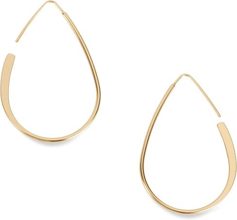 Lucky Brand Gold-Tone Threader Hoop Earrings in Saudi Arabia