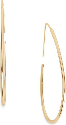 Lucky Brand Gold-Tone Threader Hoop Earrings in Saudi Arabia