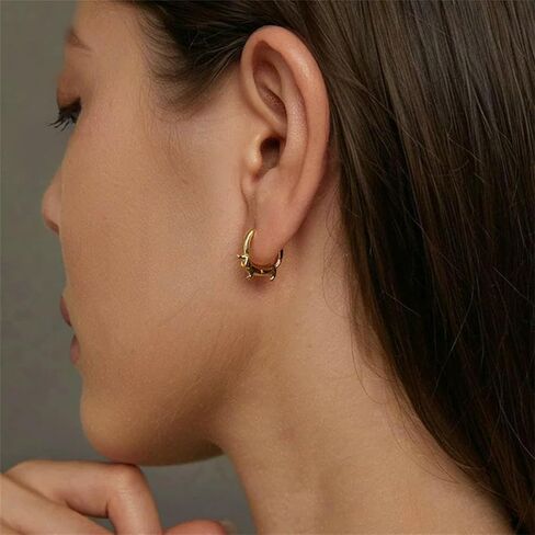 Dachshund Dog Hoop Small Earrings for Women 925 Sterling Silver Hypoallergenic Animal Earring Cute Dainty Tiny Puppy Dog Earrings for Pet Lover Bff in Saudi Arabia