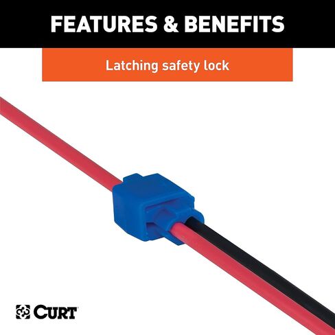 Curt 58280 18-14 Gauge Blue Snap Lock Connectors ، 100 pack in Saudi Arabia