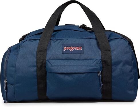 Jansport Weekender متوسطة القماش الخشن - حقيبة سفر أو صالة رياضية ، ودائم أسبوع مع مقابض الجيب الأمامية والاستيلاء الجانبي - البحرية in Saudi Arabia