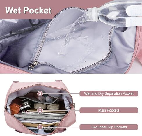 Woomada القابلة للطي Duffel و Weekender و Carry-On Bag مع مساحة قابلة للتوسيع in Kuwait