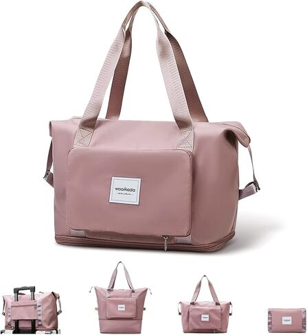 WOOMADA Foldable Travel Duffel, Weekender & Carry-On Bag with Expandable Space in Kuwait