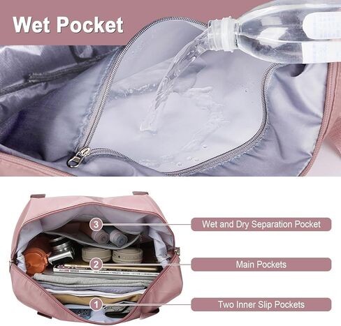 WOOMADA Foldable Travel Duffel, Weekender & Carry-On Bag with Expandable Space in Kuwait