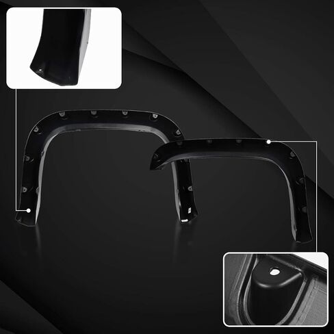 AUTOZENSATION Compatible with 1994-2001 Dodge Ram 1500 2500 3500, 4PC Front + Rear Pocket Style Smooth Fender Flares in Saudi Arabia