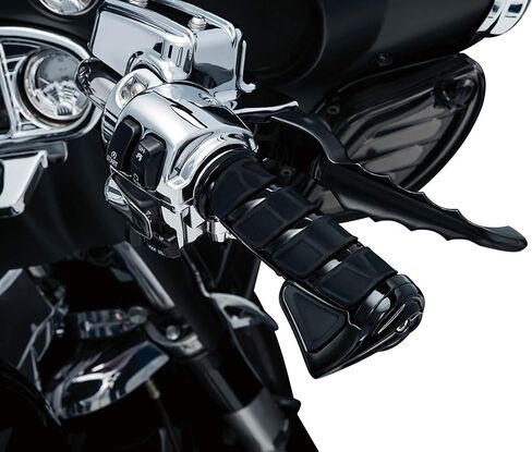 Kuryakyn 6354 Motorcycle Handlebar Accessory: Kinetic Throttle Boss, Kuryakyn Kinetic Grips, Chrome, Pack of 1 in Saudi Arabia