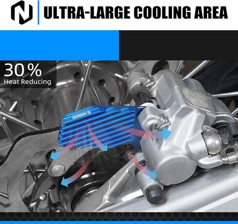 زرقاء برد الكفار الخلفية الأزرق برودة بالوعة حرارة الفرامل متوافقة مع Husqvarna 125-501 TC/TE/TX/FC/FE/FX 2014-2023 متوافق مع Gasgas EX/EC/MC 125-300 2021-2023 انظر الملاءمة in Kuwait