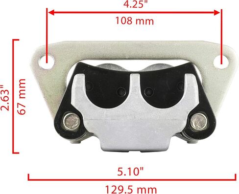 Caltric Front Right Brake Caliper Compatible with Polaris 1911187 in Saudi Arabia