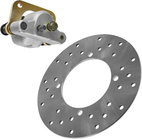 Caltric Rear Left Brake Caliper and Disc Compatible with Polaris RZR S 800 EFI 2009 2010 2011 2012 2013 2014 in Saudi Arabia