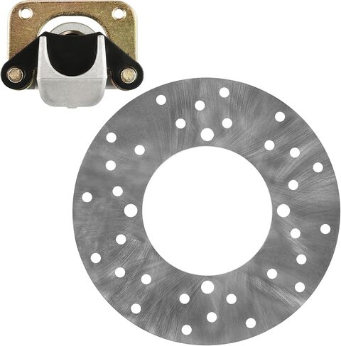 Caltric Rear Left Brake Caliper and Disc Compatible with Polaris RZR S 800 EFI 2009 2010 2011 2012 2013 2014 in Saudi Arabia