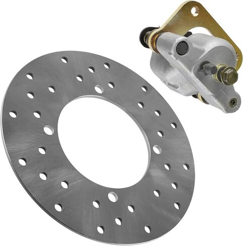 Caltric Rear Left Brake Caliper and Disc Compatible with Polaris RZR S 800 EFI 2009 2010 2011 2012 2013 2014 in Saudi Arabia