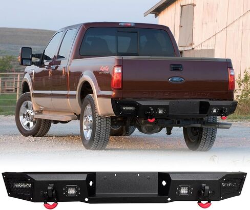 ملمس أسود خلفي متوافق مع 99 00 01 02 03 04 05 06 07 08 09 10 11 12 13 14 15 16 Ford F250/F350/F450/F550 و Super Duty (باستثناء Raptor & EcoBoost) in Saudi Arabia