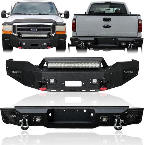 الوفير الأمامي والخلفي متوافق مع 2011 2012 2013 2014 2015 2016 Ford F250 / F350 / F450 / F550 (باستثناء Raptor و EcoBoost) in Saudi Arabia