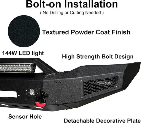 الوفير الأمامي والخلفي متوافق مع 2011 2012 2013 2014 2015 2016 Ford F250 / F350 / F450 / F550 (باستثناء Raptor و EcoBoost) in Saudi Arabia