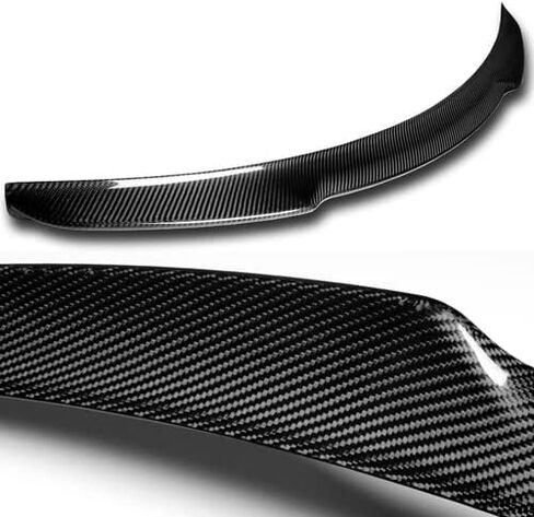 Black Real Carbon Carbon Fiber V-style trunk lid spoiler wing متوافق مع 2018-2023 Honda Accord 4DR Sedan ، 2019 2020 2021 2022 in Saudi Arabia