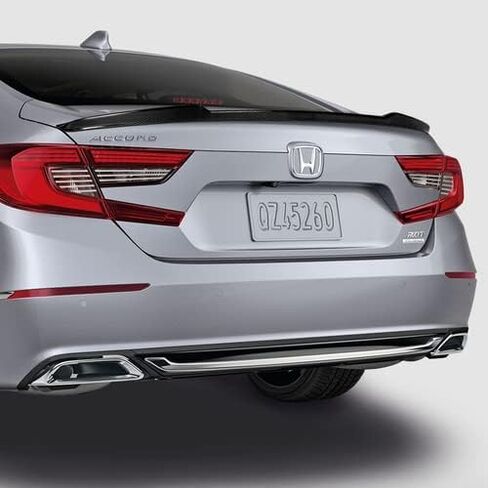 Black Real Carbon Carbon Fiber V-style trunk lid spoiler wing متوافق مع 2018-2023 Honda Accord 4DR Sedan ، 2019 2020 2021 2022 in Saudi Arabia