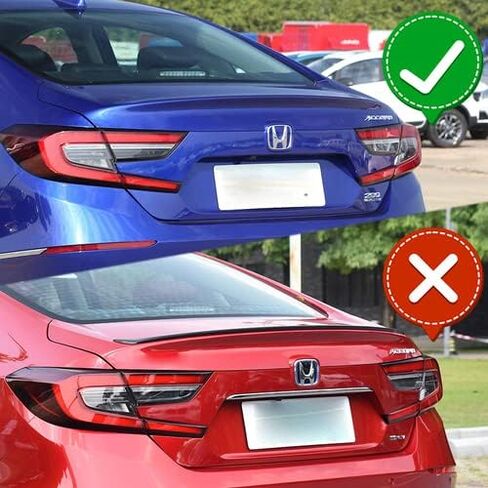 Black Real Carbon Carbon Fiber V-style trunk lid spoiler wing متوافق مع 2018-2023 Honda Accord 4DR Sedan ، 2019 2020 2021 2022 in Saudi Arabia