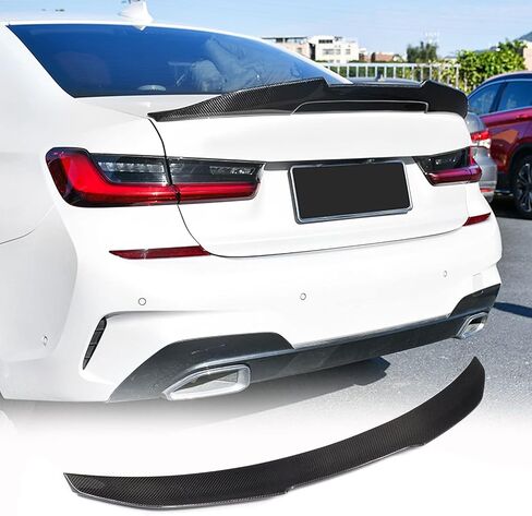 McArcar Kit Carbon Carbon Trunk Spoiler متوافق مع BMW 3 Series G20 Sedan G80 M3 SPOILER 2019-2025 330I 330E in Saudi Arabia