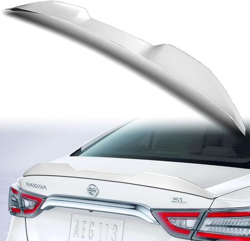 W-Power, ABS V-Style Rear Trunk Spoiler Wing, Compatible with 2016-2023 Nissan Maxima, Rear Spoiler, Exterior Replacement Part (Pearl Black) in Saudi Arabia