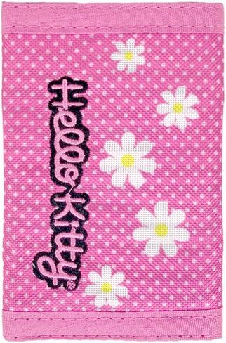 Hello Kitty Embroidered Polka Dot Floral Trifold Wallet in Saudi Arabia