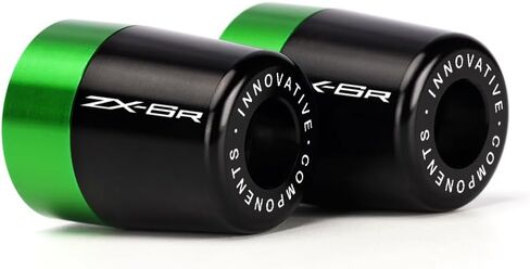 مقبض نهاية المقبض قبضة اليد قبضة القابس متوافقة مع K.awasaki ninja zx6r 1995-2019 2020 2021 2022 2023 2024 2025 | وسادة توازن الدراجات النارية ZX 6R ZX-6R ZX636 NINJA636 in Kuwait
