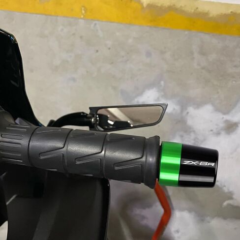 مقبض نهاية المقبض قبضة اليد قبضة القابس متوافقة مع K.awasaki ninja zx6r 1995-2019 2020 2021 2022 2023 2024 2025 | وسادة توازن الدراجات النارية ZX 6R ZX-6R ZX636 NINJA636 in Kuwait