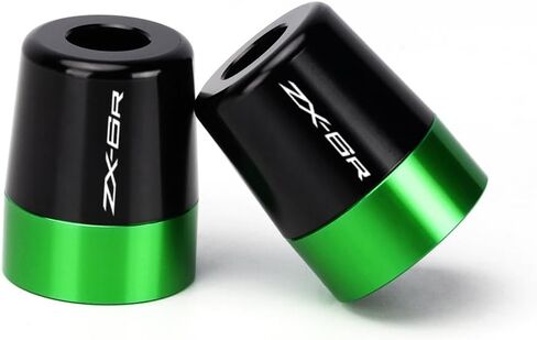 مقبض نهاية المقبض قبضة اليد قبضة القابس متوافقة مع K.awasaki ninja zx6r 1995-2019 2020 2021 2022 2023 2024 2025 | وسادة توازن الدراجات النارية ZX 6R ZX-6R ZX636 NINJA636 in Kuwait