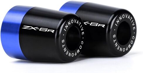 مقبض نهاية المقبض قبضة اليد قبضة القابس متوافقة مع K.awasaki ninja zx6r 1995-2019 2020 2021 2022 2023 2024 2025 | وسادة توازن الدراجات النارية ZX 6R ZX-6R ZX636 NINJA636 in Kuwait